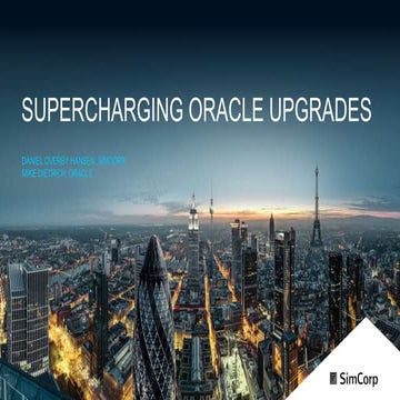 Supercharging oracle upgrades