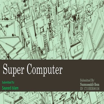 Supercomputer  @ manarat university by reza