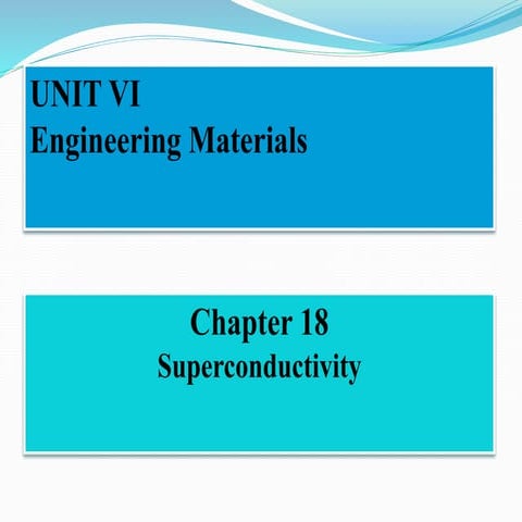 superconductivity in engineering materials