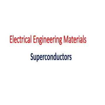 The introduction to Superconductors.pptx