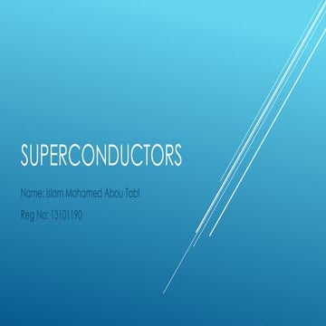 Superconductors presentation