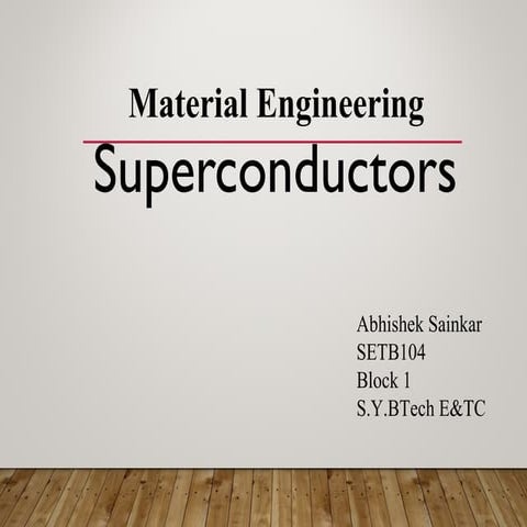 Superconductors 