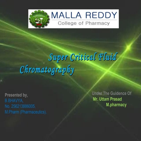 Super critical fluid chromatography