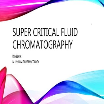Super critical fluid chromatography