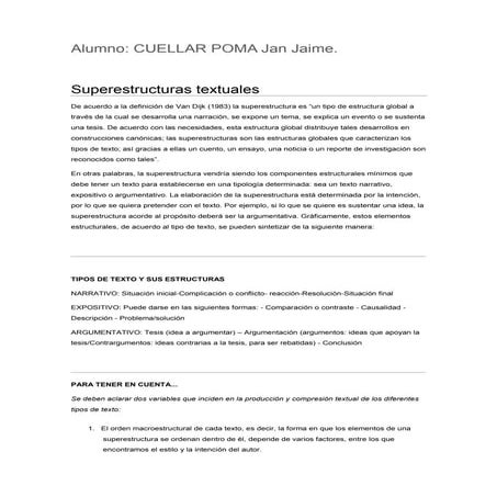 Superestructuras textuales