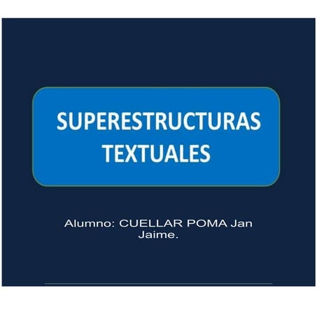Superestructuras textuales