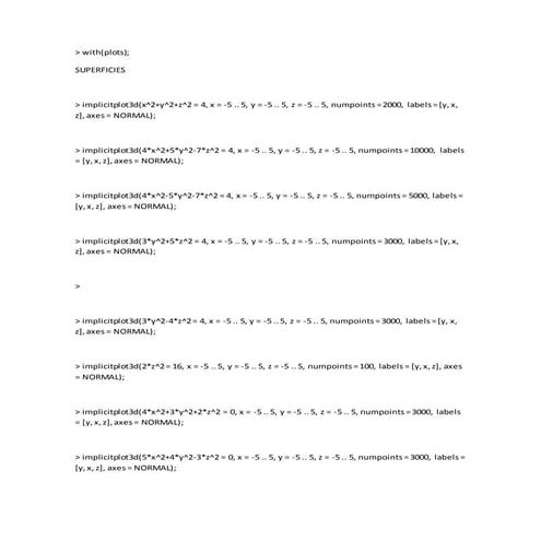 Superficies en maple