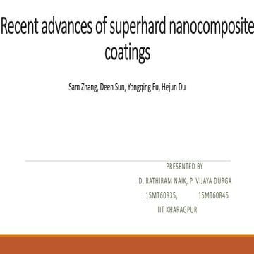 Super hard coatings