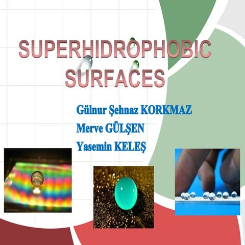 Superhidrophobic surfaces