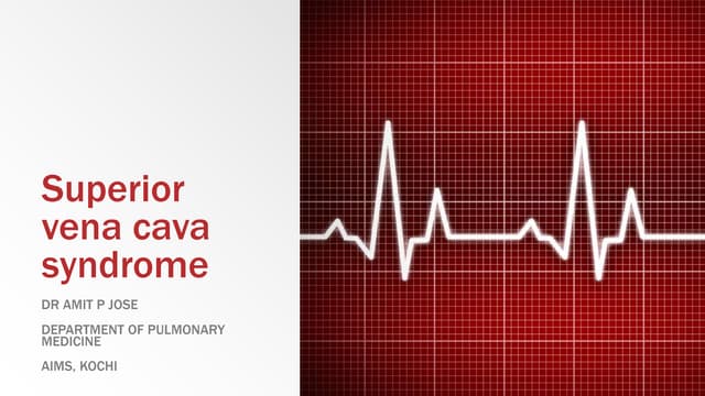 Superior vena cava syndrome