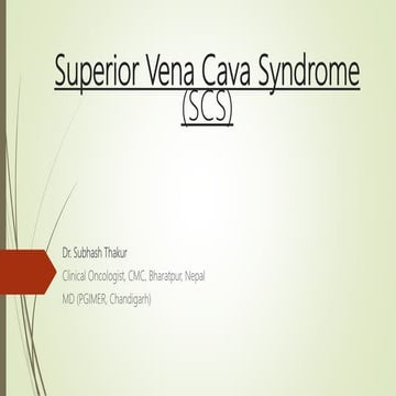 Superior vena cava syndrome