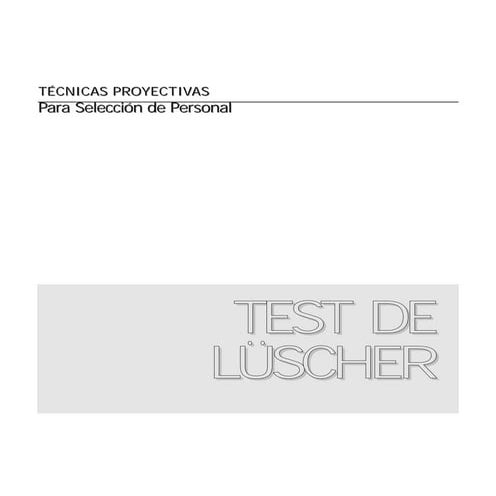 Super manual test-de-luscher