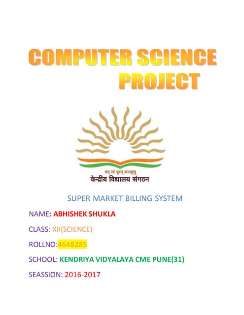 C++ COMPUTER SCIENCE PROJECT