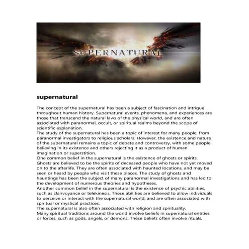 supernatural