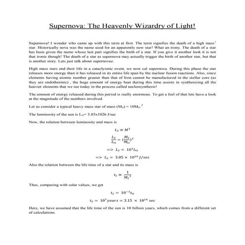 Supernova | PDF