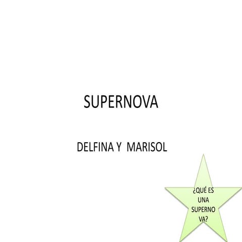 EXPLOSIÓN DE LA SUPERNOVA 5