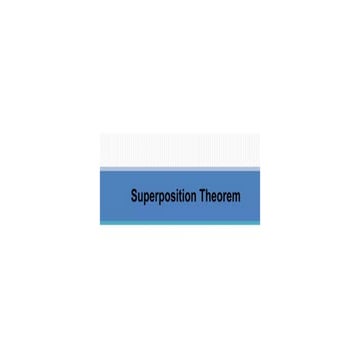 superposition theorem on Electrical ENgineering | PPTX