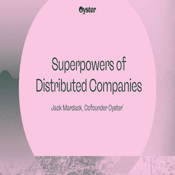 Superpowers of Distributed Companies | Running Remote Conference 2021