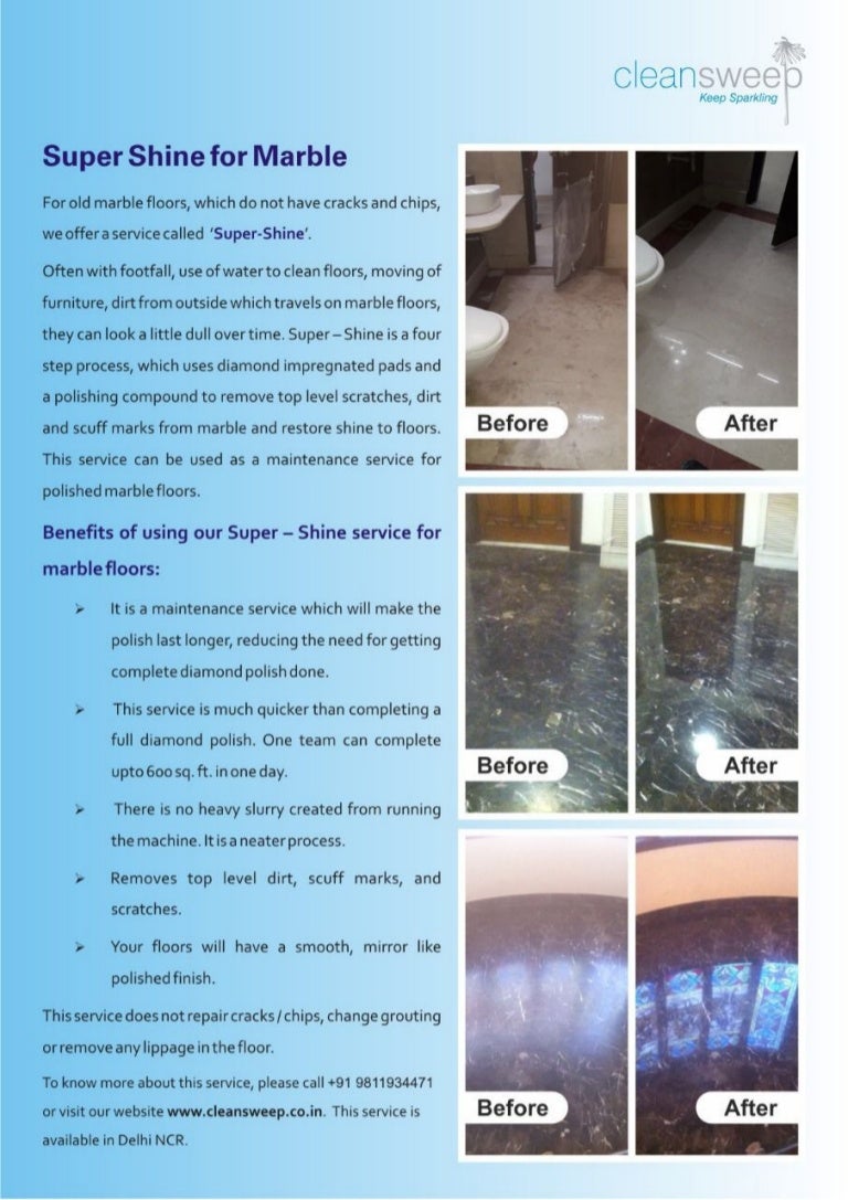 Super Shine For Marble