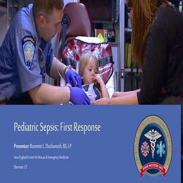 Pediatric Septic Shock for EMS: Rom Duckworth
