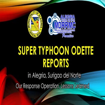 Super Typhoon Odette Report  - Our Response operation, Lessons learned