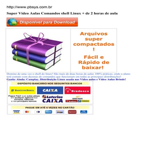 Super video aulas comandos shell linux + de 2 horas de aula