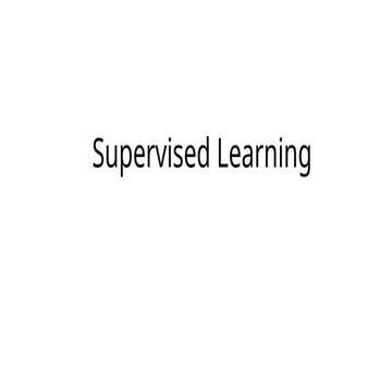 supervised Learning in machine learning1