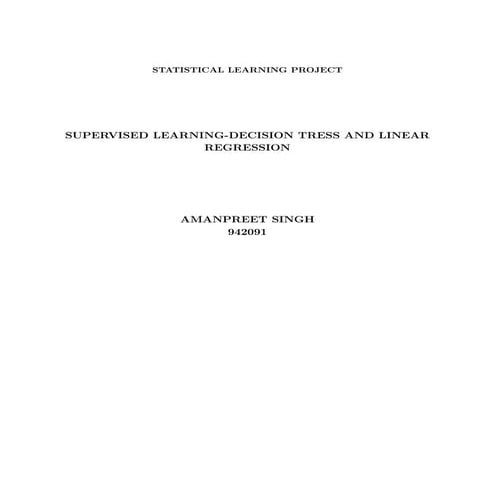 Supervised learning (2)