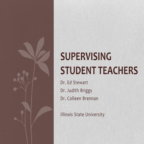 Supervising studentteachers