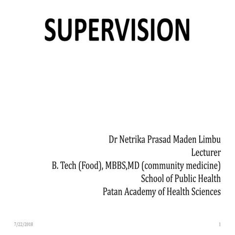 Supervision