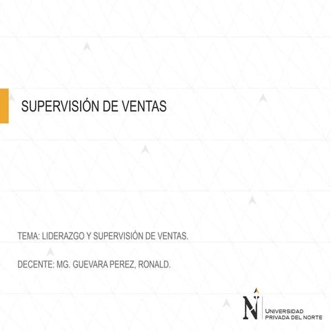 Supervisión de ventas 