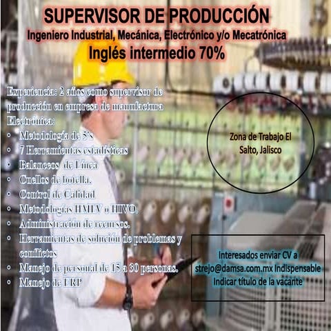 Supervisor de produccion | PPT
