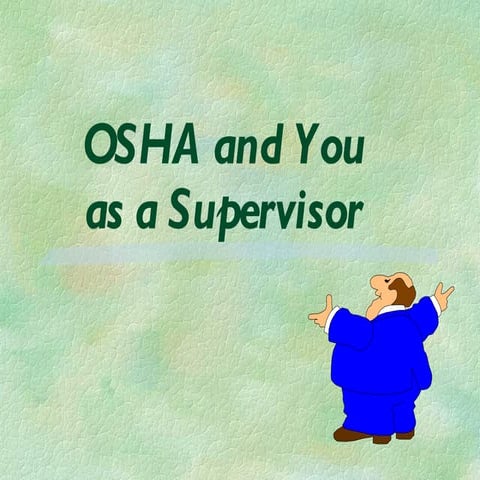 Supervisor Training Self