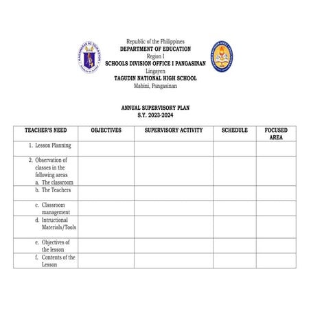 Supervisory Plan -  for School Heads.docx