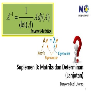 Suplemen B  Matriks dan Determinan bag ke-3.pptx
