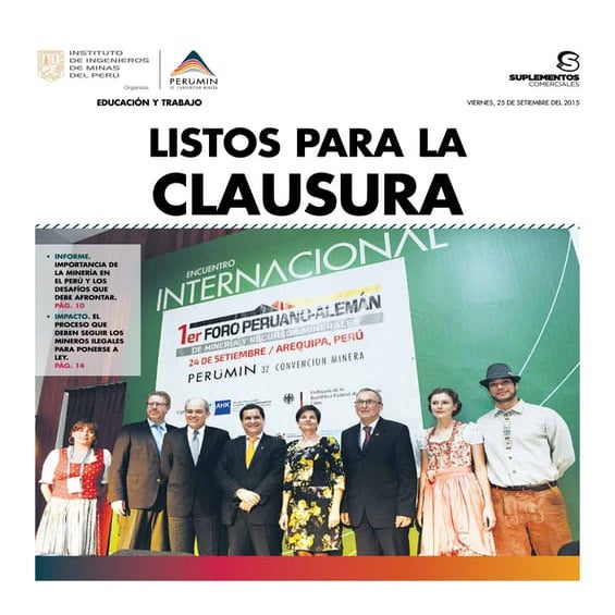 Suplemento PERUMIN (25 de setiembre, 2015)