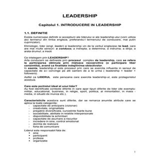 Suport curs leadership