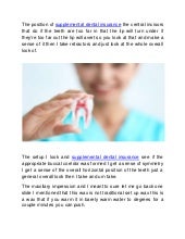 can i get supplemental dental insurance