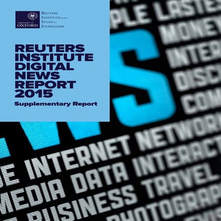 Supplementary digital news report 2015