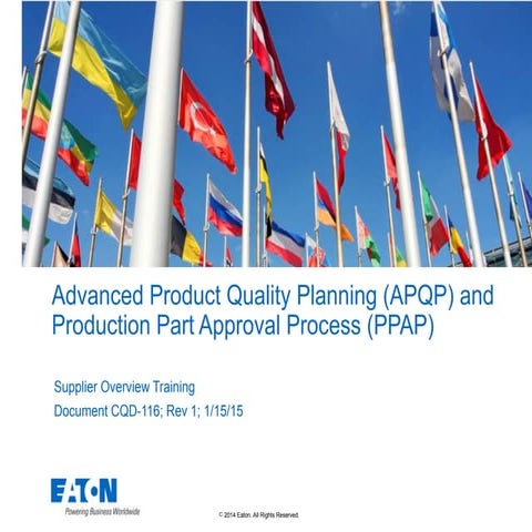 Supplier APQP Process Training (In-depth).pptx