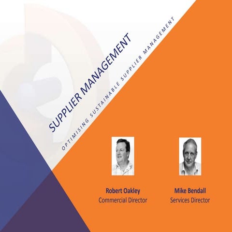 Supplier Performance Management Webinar 