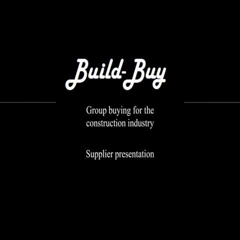 Supplier presentation | PPTX