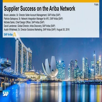 Supplier Success on the Ariba Network