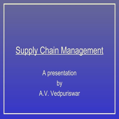 Supply chain-management