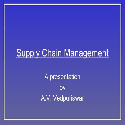 Supply chain-management
