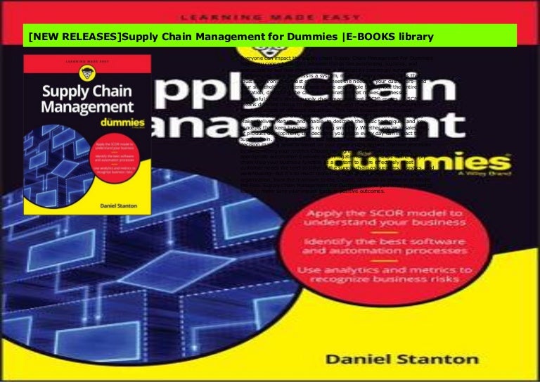 [NEW RELEASES]Supply Chain Management for Dummies EBOOKS library