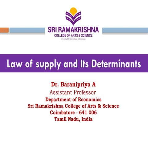 Supply Analysis Power Point Presentation