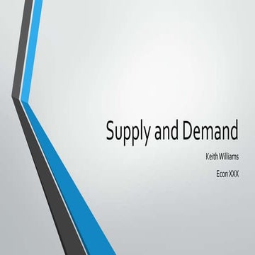 Supply and demand | PPTX