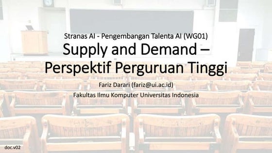 Supply and Demand - AI Talents