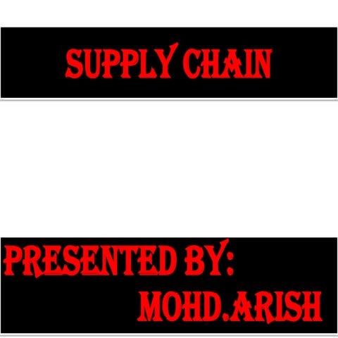 Supply chain